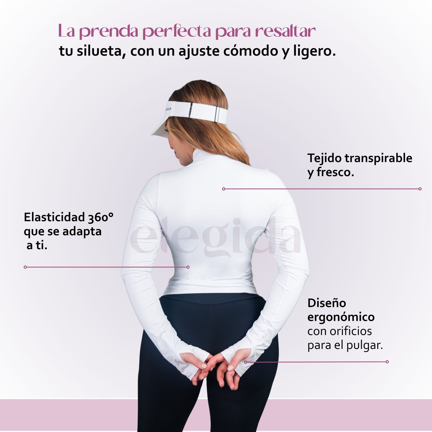 ShapeGlow Jacket- Moldea visualmente tu figura al instante. Diseño que ayuda con estilo y soporte a realzar la cintura.