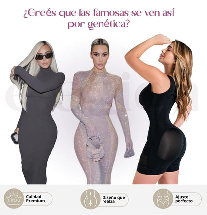 Faja Reloj De Arena Elegida 4 en 1  + Corrector de Postura