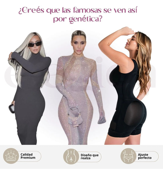 Faja Reloj De Arena Elegida 4 en 1  + Corrector de Postura