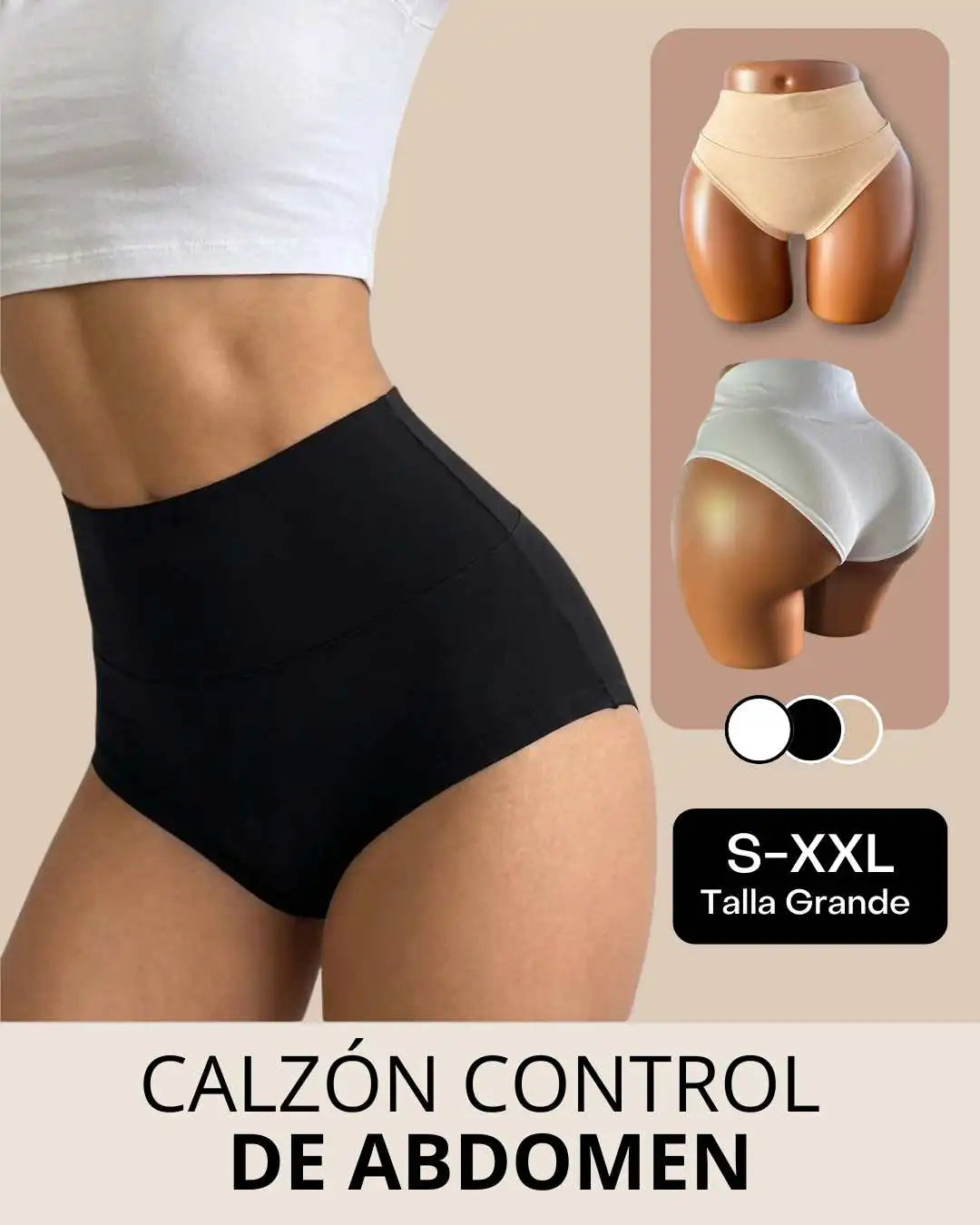 #20 Calzón Control de abdomen algodón