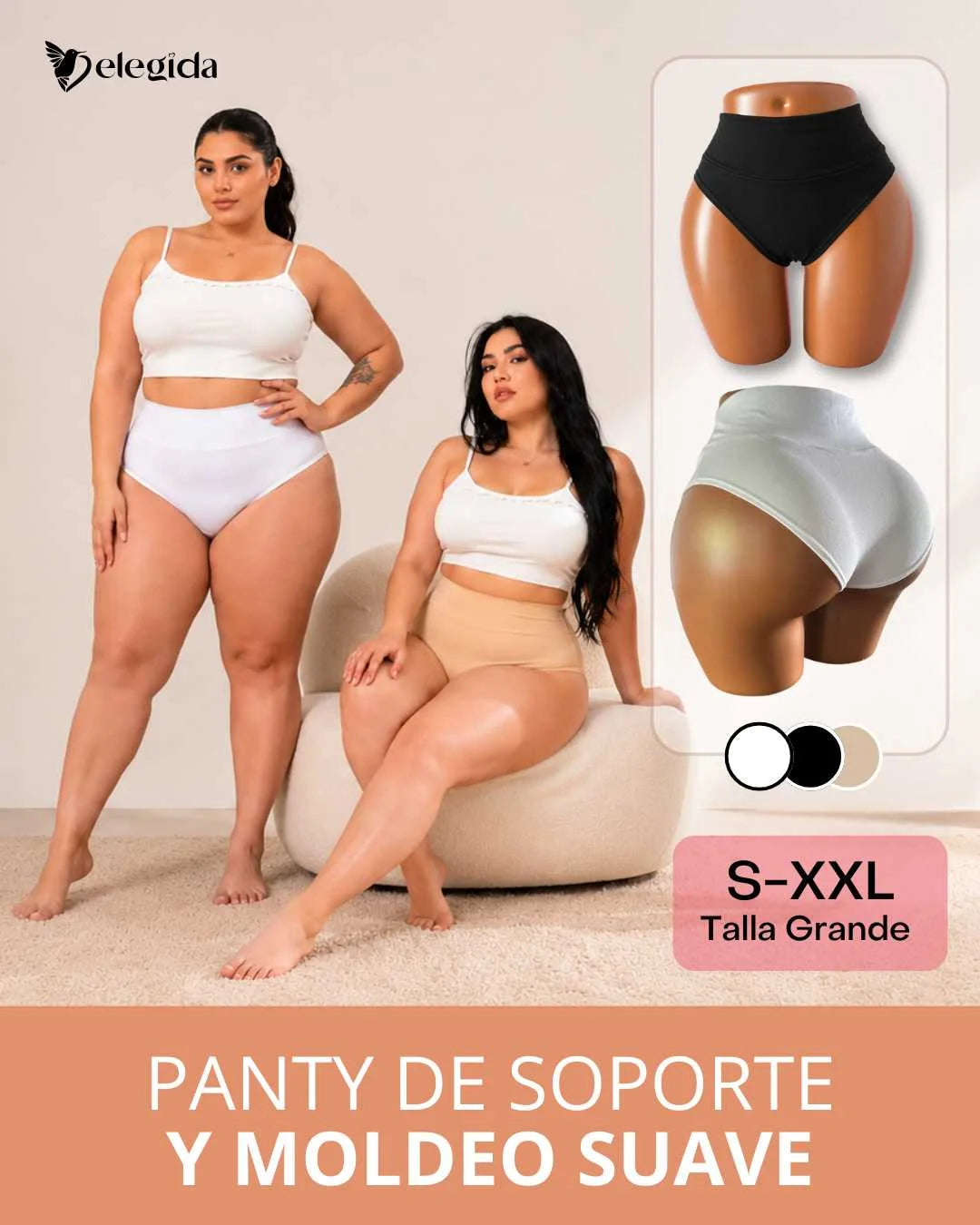 #52 Calzón Control de abdomen algodón (Tik tok)