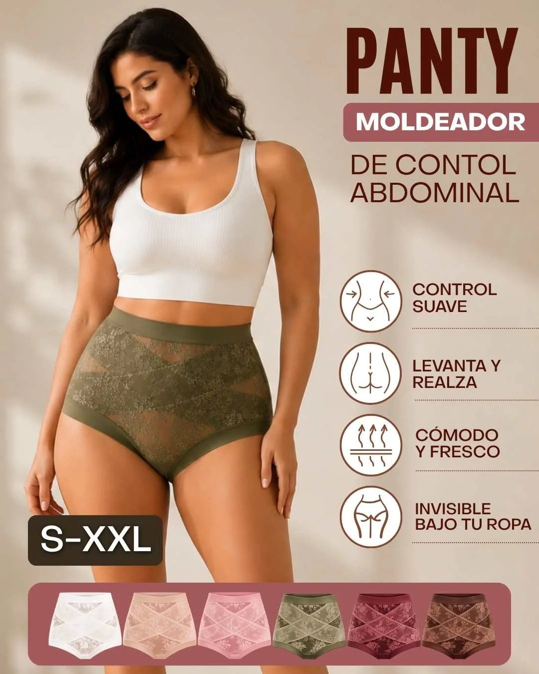 #45 Panty Encaje Floral
