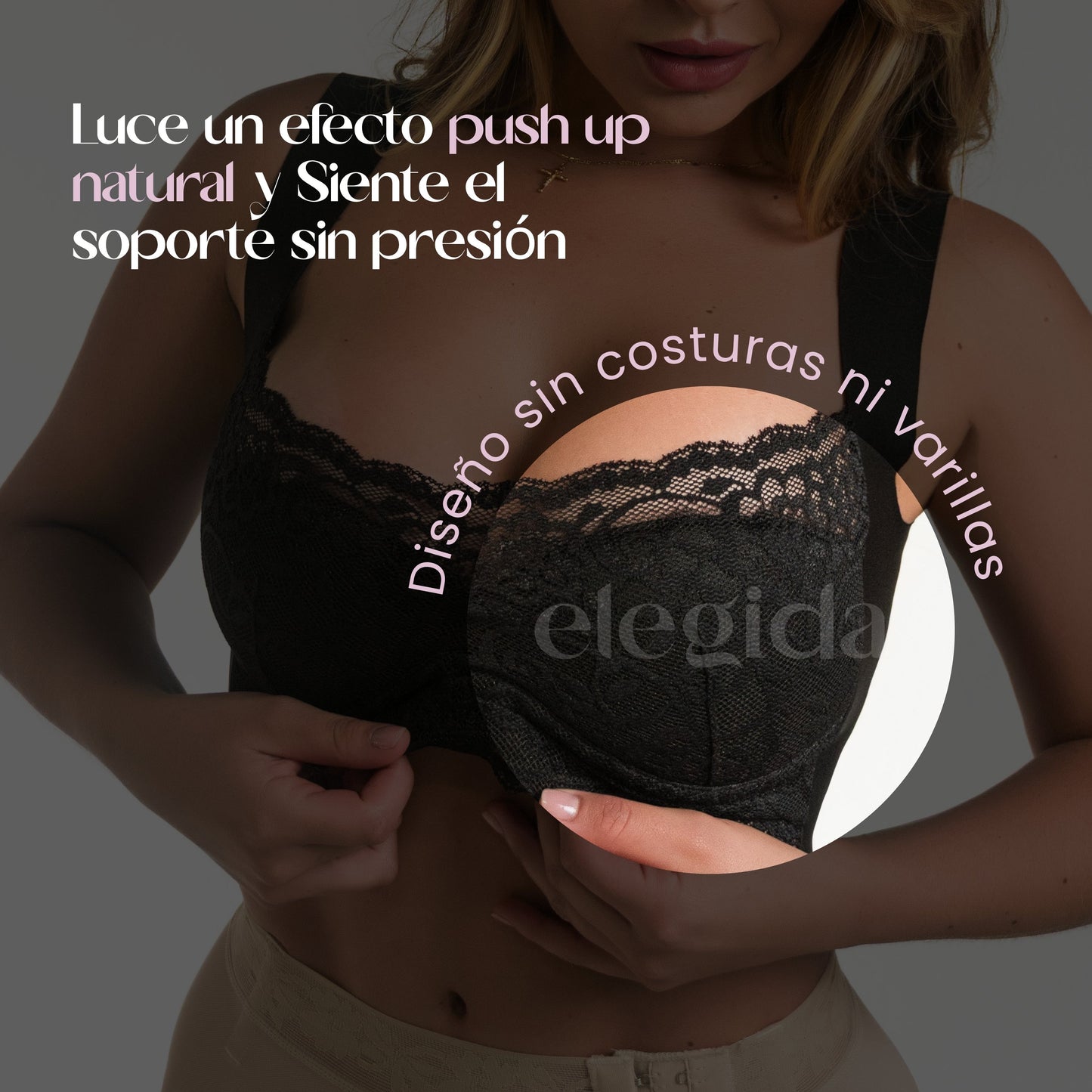 Brasier encaje flexible- Realza tu esencia con delicadeza.