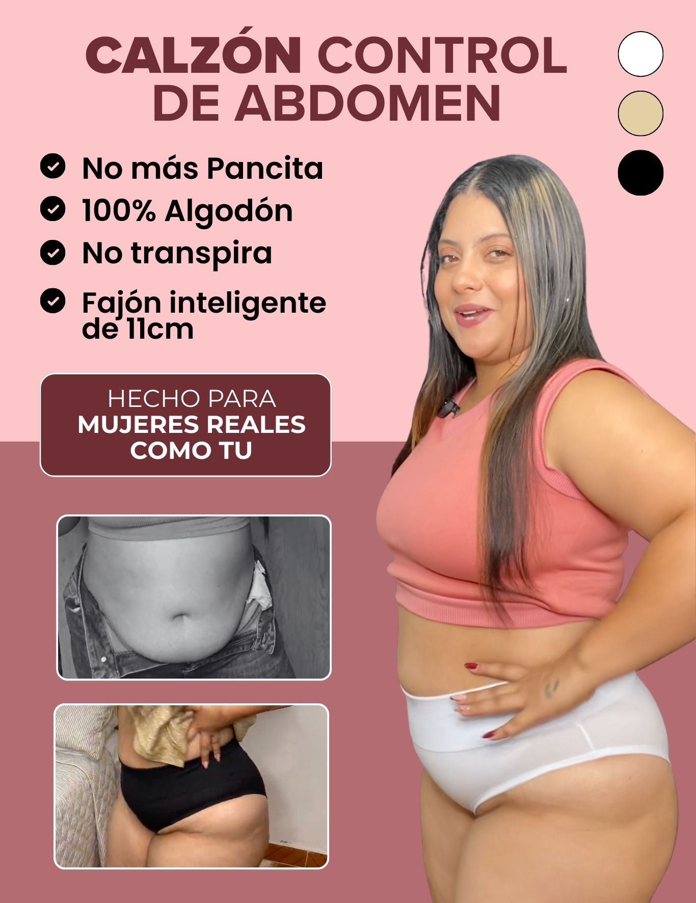 #3 Panty Algodón Faja V12