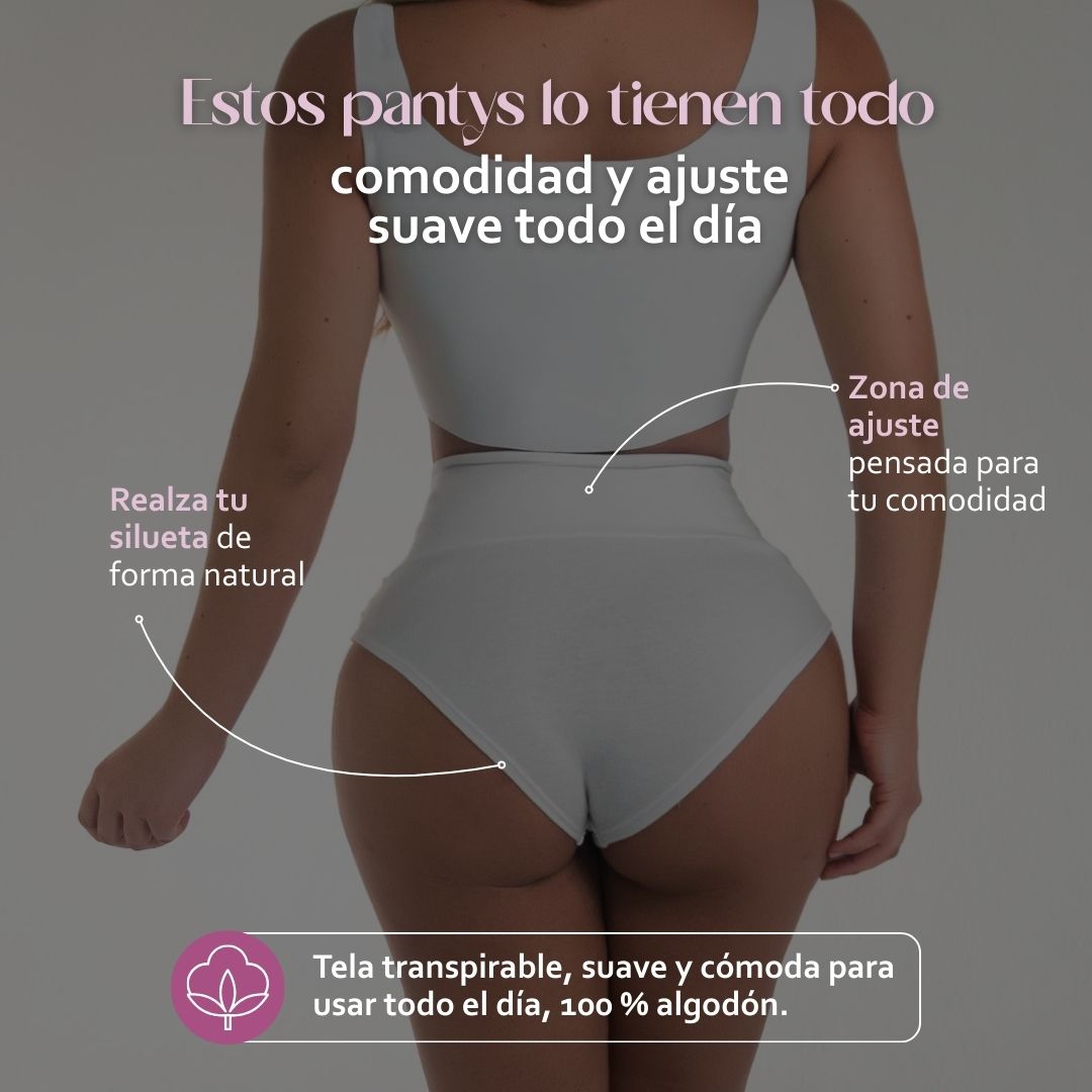 Panty de algodón con compresión suave – Tan cómodo que se olvida que lo tiene puesto.