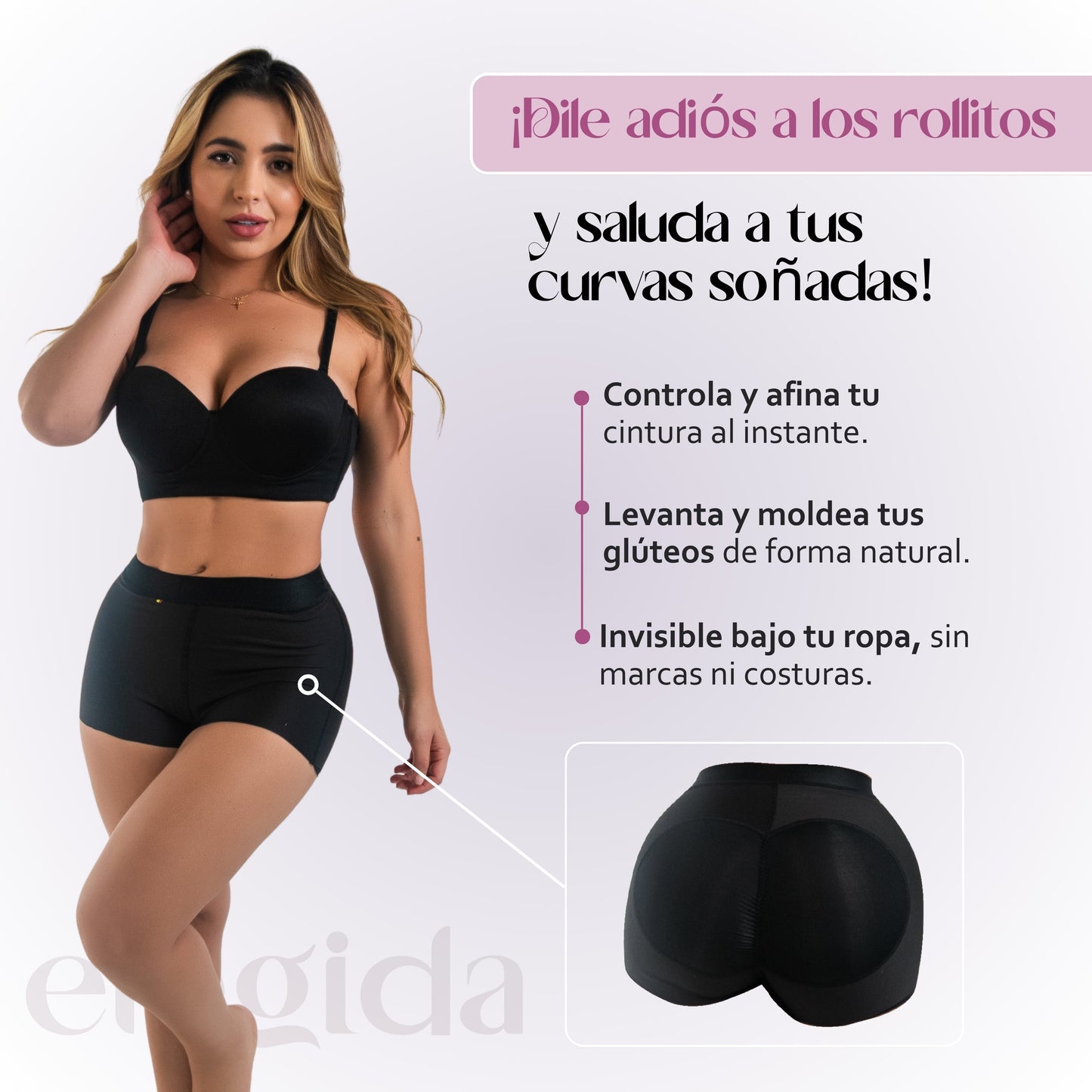 Panty control extremo con levantacola