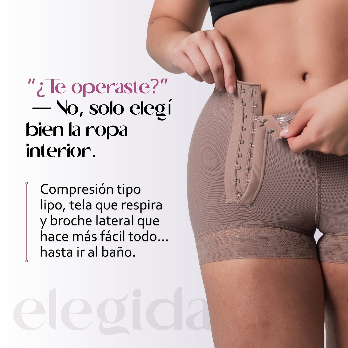 Short con broche lateral- Vuelve a usar esa ropa que amabas… sin marcas, sin incomodidad y sin dejar de ser tú.