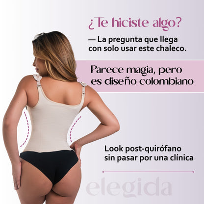 Chaleco Moldeador “Figura Esculpida” Van a jurar que te operaste… pero es el chaleco el que hace la magia.