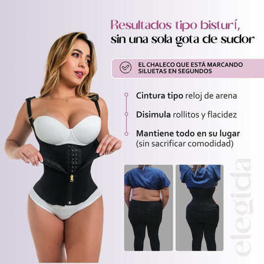 Chaleco Moldeador “Figura Esculpida” Van a jurar que te operaste… pero es el chaleco el que hace la magia.