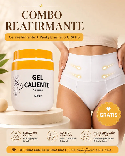 #65 Gel caliente + Panty brasileño