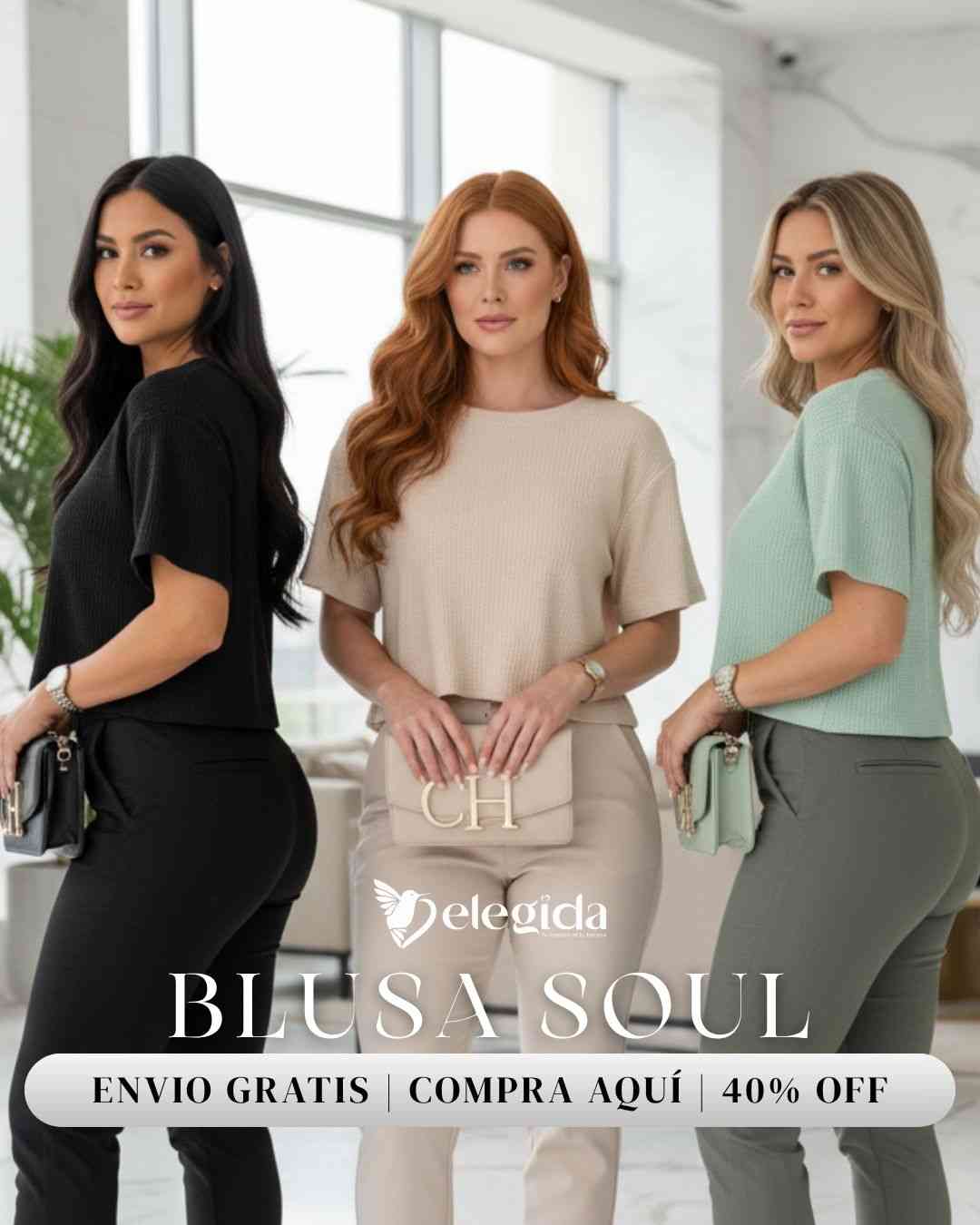 Blusa Textura Premium - Marca Elegida