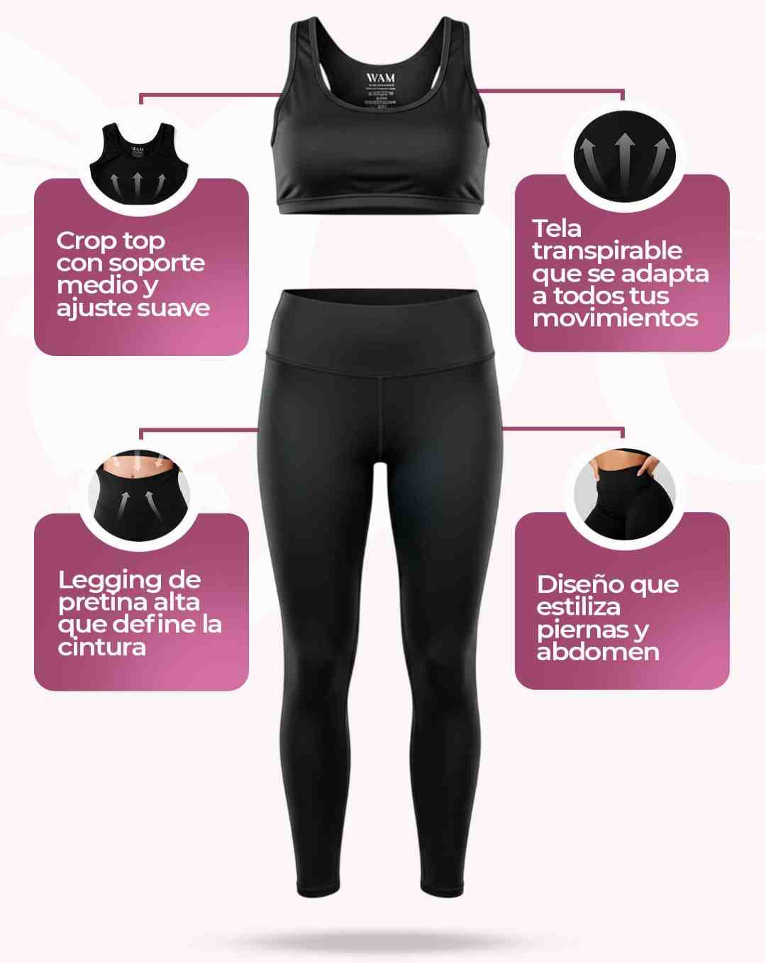 Crop Top + Leggin - Marca Elegida