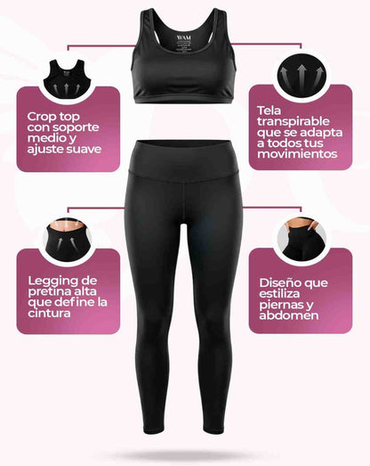 Crop Top + Leggin - Marca Elegida